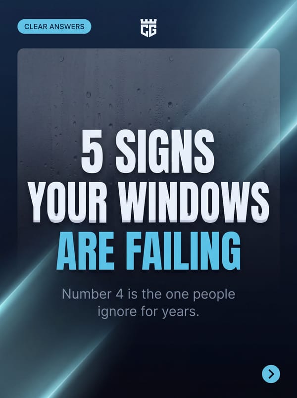 5 signs your windows are failing