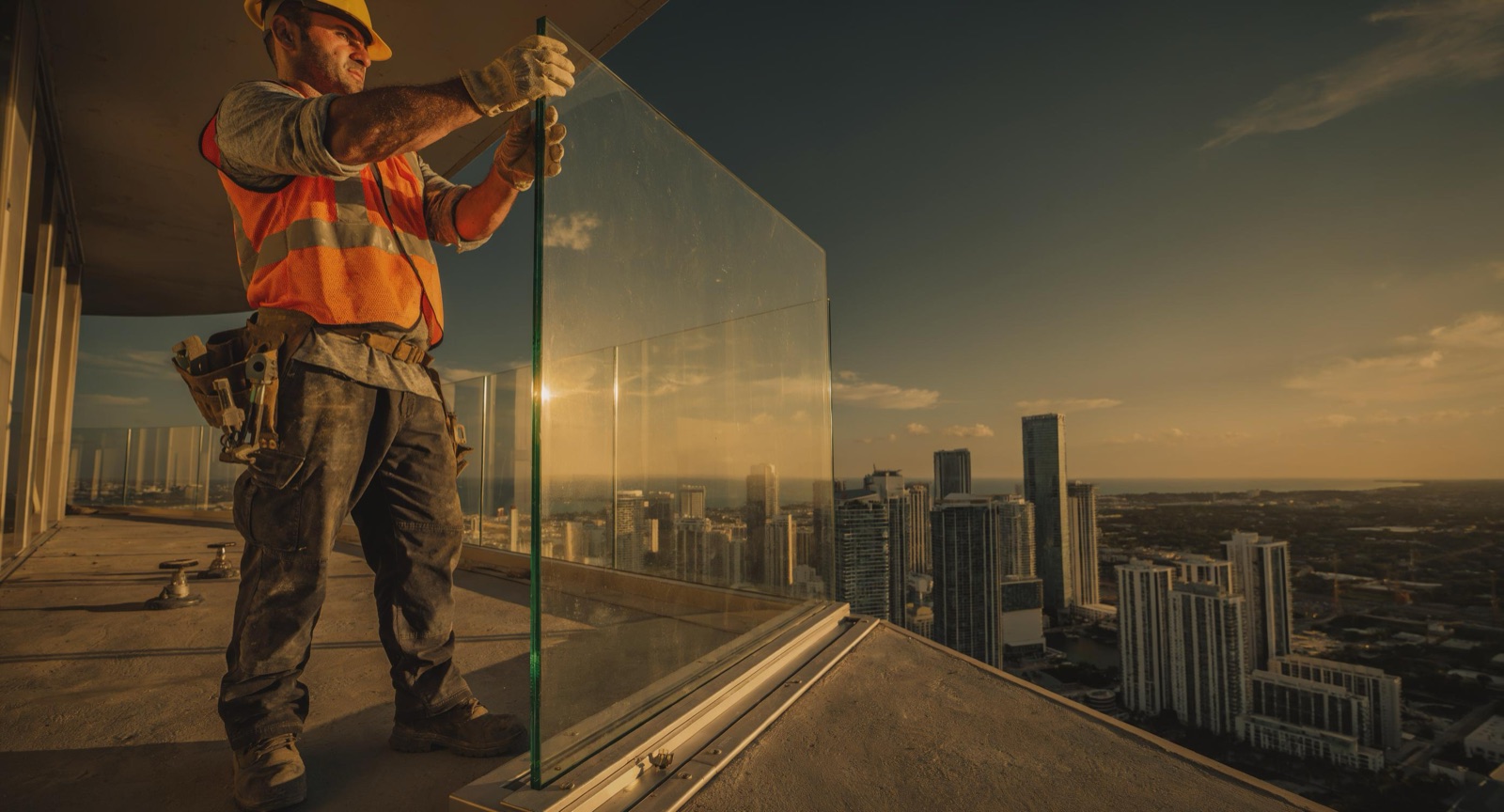 Single-hung impact window installation in Miami